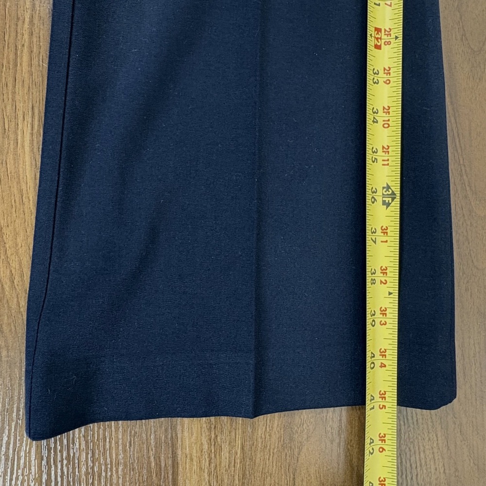 Ann Taylor LOFT Julie Trouser Women 8 Navy Blue Straight Leg Workwear Corpcore - Picture 10 of 12